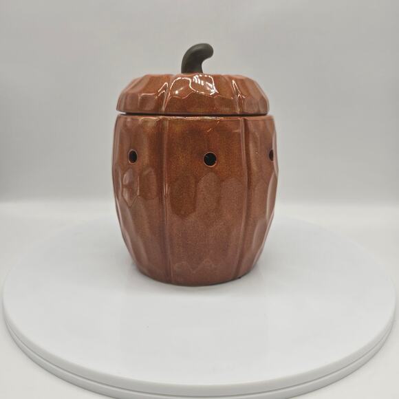 Scentsy Other - Scentsy Pumpkin Premium Mid Size Wax Warmer w/Box Orange Fall Halloween Autumn